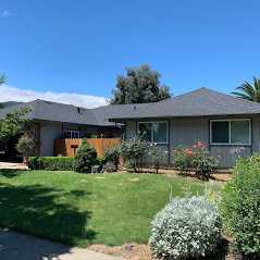 Home with replaced shingles in Gilroy, CA in the Santa Cruz area.