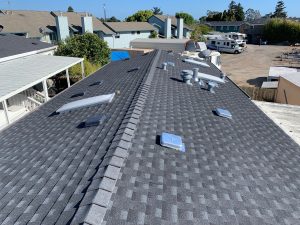 Asphalt shingle roof completed in Aptos, CA by Redwood Roofing and Repair, Santa Cruz's number one roofing company.