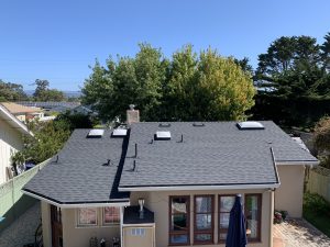 Black Shingle Roof on Residential Home in Pleasure Point, CA near Santa Cruz