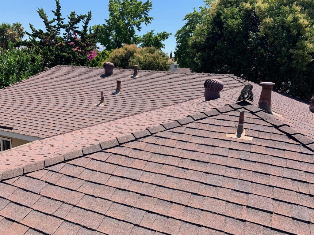 Architectural shingle reroof job completed by a trusted roofing contractor in Capitola California - Redwood Roofing and Repair